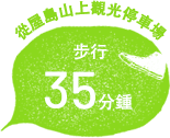 從屋島山上觀光停車場步行35分鍾